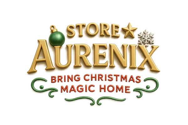 (Store Arurenix) (Slogan:Bring Christmas magic home) , make logo Modern Festive , 3D , del backgound